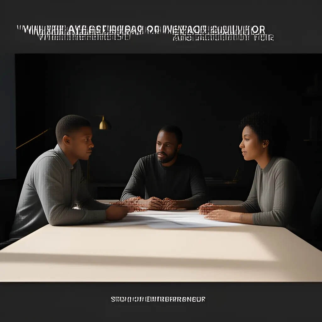Editorial photograph of a small startup team in a candid working discussion around a shared table, natural expressions, restrained modern office, wide composition. Supports the section "What the first 90 days are actually for" in "First 90 Days Plan".