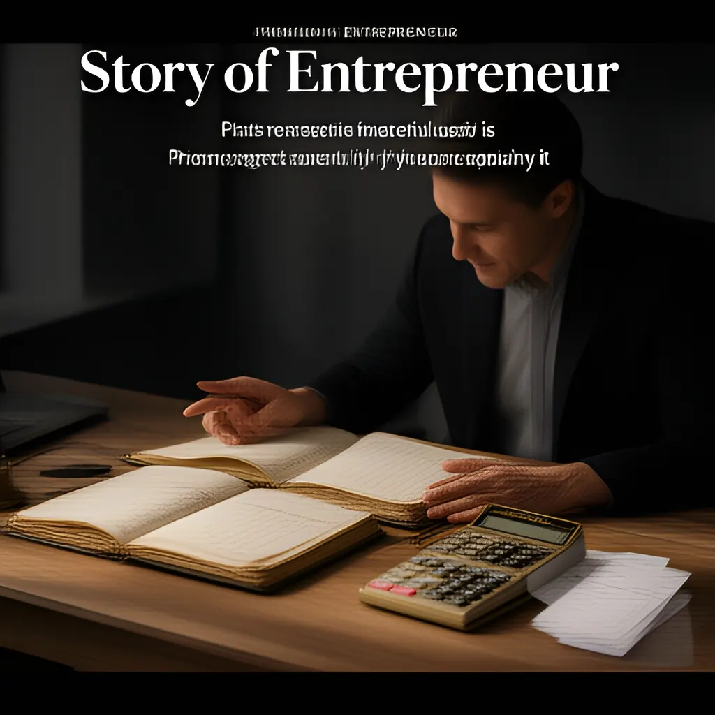 Editorial photograph of a founder at a real worktable comparing a paper ledger, a calculator and a few invoices in a quiet, naturally lit office, photographed in a wide establishing composition. Supports the section "Pricing regret is useful only if you can explain it" in "When You Wish You Had Charged More".